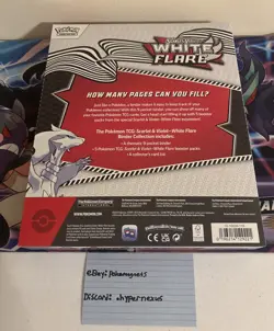 Pokemon TCG Scarlet & Violet White Flare Binder Collection | Factory Sealed - Image 2