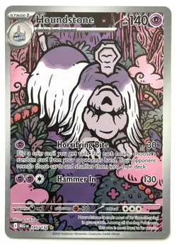 Houndstone 145/132 - Pokemon TCG - Mega Evolution Illustration Rare Holo - Image 1