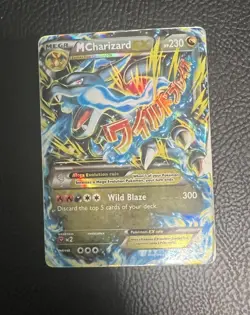Pokemon M Charizard EX Rare Holo 69/106 Mega Flashfire 2014 Damaged - Image 2