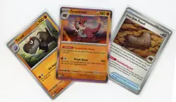 Antique Jaw Fossil, Tyrunt, Tyrantrum Pokemon Evolution Set Reg ME03 NM - Image 1