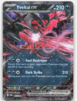 Yveltal ex 053/088 Holo ME03: Perfect Order Pokemon NM - Image 1