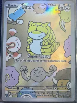 After Skool Hobby Pokemon S2 Genetic Mystery 13 Sandshrew Ditto Card NM-Mint - Image 1