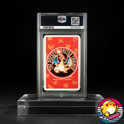PSA 10 1996 pokemon RED P/C Charmander Ace of clubs Japanese Playing cards - Image 2
