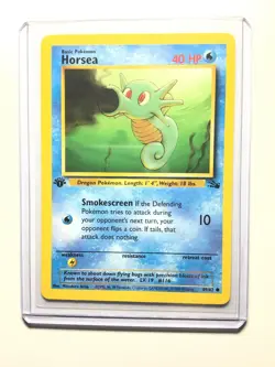 HORSEA - 49/62 - 1st Edition Fossil - Common - Pokemon Card - NM - Image 1