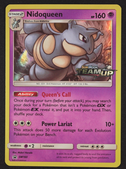 2019 NIDOQUEEN SM160 BLACK STAR PROMO HOLO Pokemon TCG Trading Card Game - Image 1