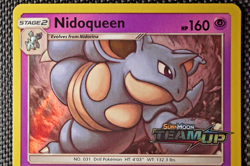 2019 NIDOQUEEN SM160 BLACK STAR PROMO HOLO Pokemon TCG Trading Card Game - Image 3