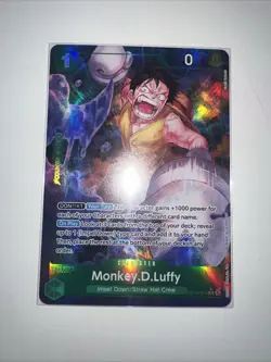 Monkey.D.Luffy OP16-034 Alt Rare The Time of Battle One Piece English NM Card + - Image 1