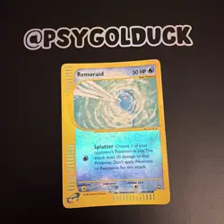 Pokemon Card - Reverse Remoraid Non Holo E Series Aquapolis 105/147 WOTC E28 - Image 1