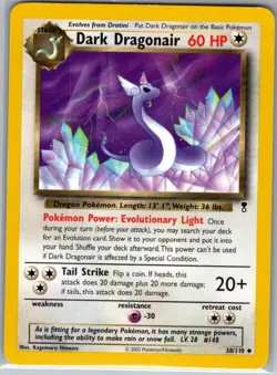 Dark Dragonair 33/82 Non Holo Team Rocket - Pokemon Card - NM - Image 1