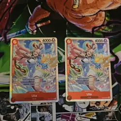 One Piece Card Game Uta ST23-001 SR English x2 Cards - Image 1