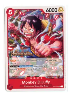 Monkey.D.Luffy (Tournament Pack Vol. 5) ST01-012 SR One Piece Promotion Cards NM - Image 1