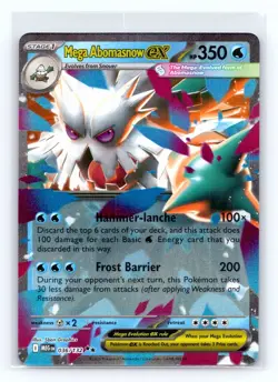 Mega Abomasnow ex 036/132 Mega Evolution Holo Double Rare English Card - Image 1