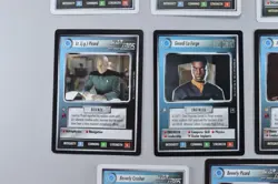 Star Trek CCG Bridge Crew Lot 8 Cards Worf Picard Crusher Mixed 5586 - Image 4