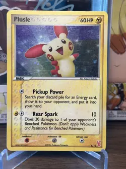 Pokemon Cards Plusle 6/12 Holo Deck Exclusive Promo - (LP) *SWIRL* - Image 2