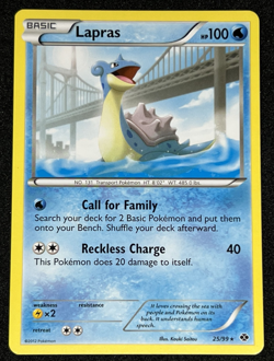 Lapras 25/99 Black & White Next Destinies Non-Holo Rare Pokemon Card NM - Image 1