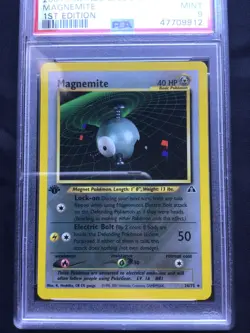 Pokemon Cards: 1st Edition Neo Discovery Rare: Magnemite 26/75: PSA 9 - Image 2