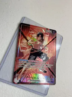 Portgas D Ace Alt Art Leader OP16-001 Time of Battle ENGLISH - Image 2