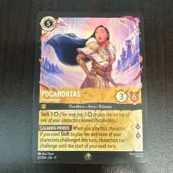 Disney Lorcana Pocahontas-Peacekeeper 22/204 First Chapter Character 6HP EN - Image 1