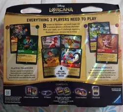 NEW Disney Lorcana: Wilds Unknown 2-Player Starter Decks Set with 4 Foil Cards - Image 2