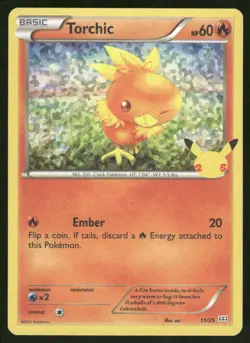 Torchic 011/025 Promo McDonald's 25th Anniversary Promos Pokemon Holo Near Mint - Image 1