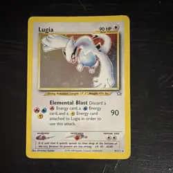 Lugia 9/111 Neo Genesis Holo Holo Rare 90 HP English Unlimited Pokemon TCG - Image 1