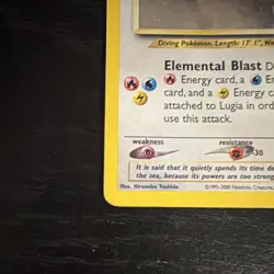 Lugia 9/111 Neo Genesis Holo Holo Rare 90 HP English Unlimited Pokemon TCG - Image 5
