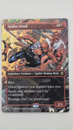 Spider-Punk (Borderless) - Marvel's Spiderman (SPM) MTG - Image 1