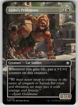 Ajani's Pridemate (Borderless) U Foundations 293 NM - Image 1