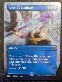 Alrund's Epiphany - Borderless - Kaldheim (MTG) - Image 1