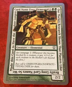 "Our Market Research... Longest Name Ever" - Magic The Gathering - Unhinged - Image 1