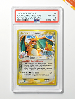 Pokemon PSA 8 Charizard #4 Reverse Holo Ex Crystal Guardians 2006 English - Image 1