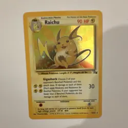 Wizards of the Coast Fossil Raichu 14/62 Holo Rare Unlimited 1999 English - Image 1