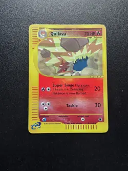 Quilava 91/165 Reverse Foil Expedition E Series 2002 Pokemon Card - Image 1