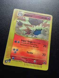 Quilava 91/165 Reverse Foil Expedition E Series 2002 Pokemon Card - Image 2