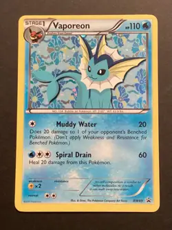 Pokemon Full Eeveelution Set Black & White Promo BW87 - BW94 Holo + XY04 Sylveon - Image 5