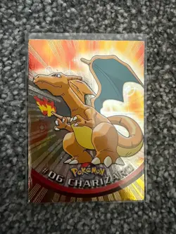 1999 Pokemon Topps Series 1 - Charizard #06 - Black Logo - Holo - Image 1