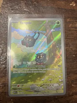 Pokemon TCG Tangela Scarlet & Violet 151 Card 178/165 Illustration Rare NM - Image 1