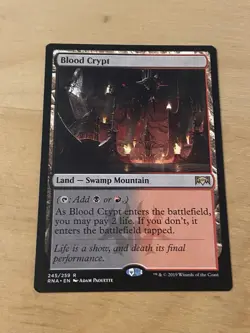 Blood Crypt Gatecrash Rare NM Magic: The Gathering 245 Normal - Image 1