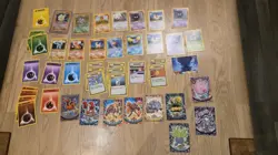 Base Set Regular Pokemon Card Bundle 2 x holo ninetales nidoking TOPPS - Image 1