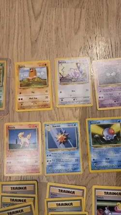 Base Set Regular Pokemon Card Bundle 2 x holo ninetales nidoking TOPPS - Image 3