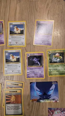 Base Set Regular Pokemon Card Bundle 2 x holo ninetales nidoking TOPPS - Image 4