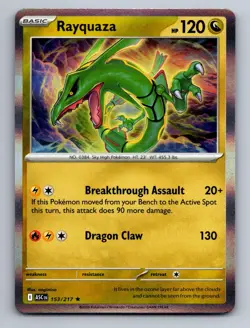 Rayquaza 153/217 Rare Ascended Heroes Pokemon Near Mint Holo - Image 1