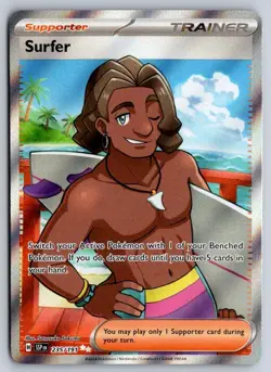 Surfer 235/191 Ultra Rare Surging Sparks Pokemon Near Mint - Image 1