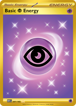 BASIC PSYCHIC ENERGY 207/165 HYPER RARE 151 POKEMON NEAR MINT - Image 1