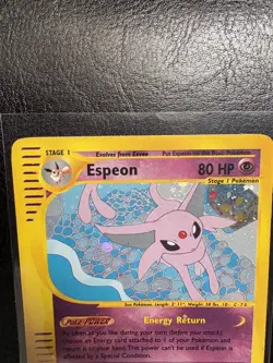 Pokemon Aquapolis Espeon H9/H32 Holo Crystal E-Reader MP WOTC - Image 5