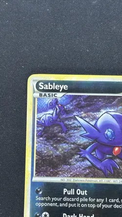 Sableye 35/90 Uncommon HGSS Undaunted Pokemon Reverse Holo Lightly Played - Image 2