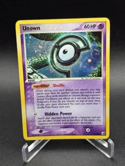 Pokemon Card - Unown (C) Holo Unseen Forces C/28 Holo Rare Near Mint NM - Image 1