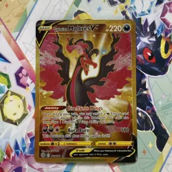 Pokemon Card Galarian Moltres V 183/172 Brilliant Stars Secret Rare Gold NM - Image 1