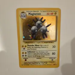 1999 Wizards of the Coast Base Set Magneton Holo (9/102) - Image 1