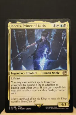Noctis, Prince of Lucis Rare NM Final Fantasy MTG Magic The Gathering ManaFam - Image 1